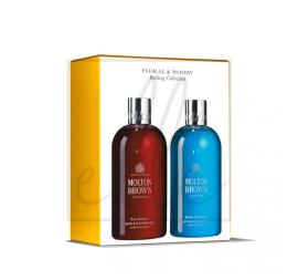 Molton brown floral & woody bathing collection bagno - 2x300ml