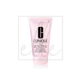 Clinique 2-in-1 cleansing micellar gel + light makeup remover - 150ml