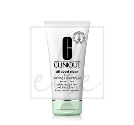 Clinique all about clean 2 in 1 cleansing + exfoliating jelly - 150ml