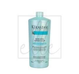 Kerastase specifique bain vital dermo-calm cleansing soothing shampoo (sensitive scalps & normal to combination hair) - 1000ml