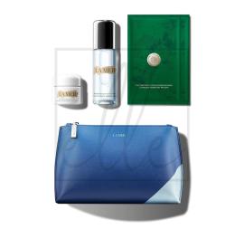 La mer the refreshing radiant collection gift set (micellar water - 100ml + treatment lotion mask - 2 sheet + soft cream - 30ml)
