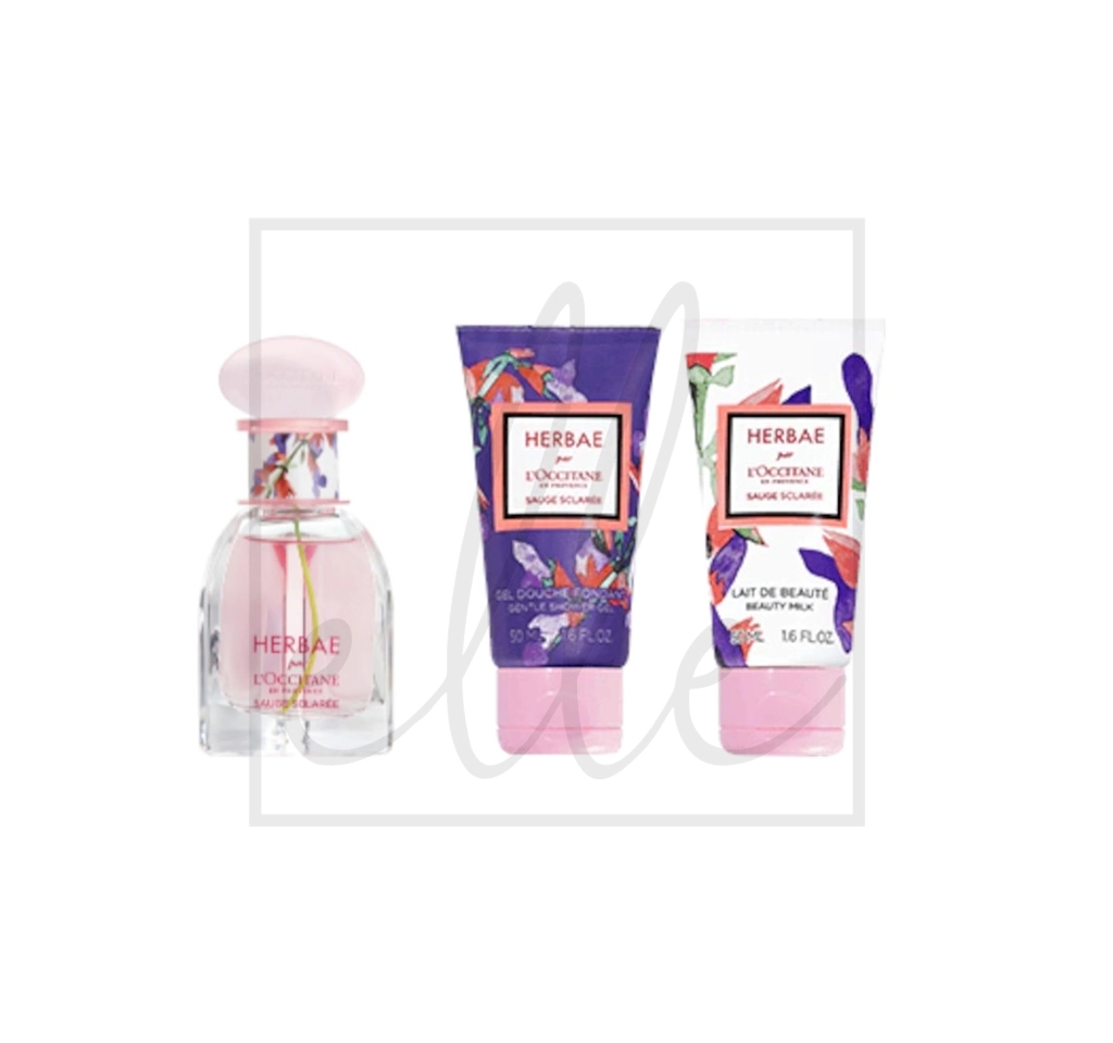 礼盒l'occitane herbae par sauge sclaree collection parfum | ELLE SPA