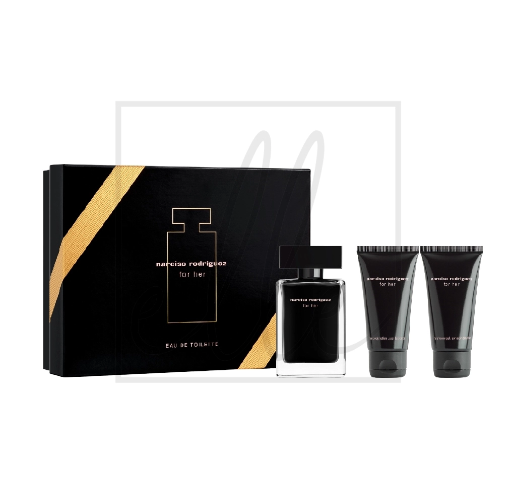 女士香水礼盒narciso rodriguez for her 50ml edt trio set | ELLE SPA