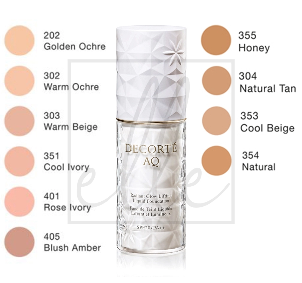 Foundation Cosme decorte aq base makeup radiant glow lifting