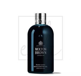 Molton brown russian leather bath & shower gel - 300ml