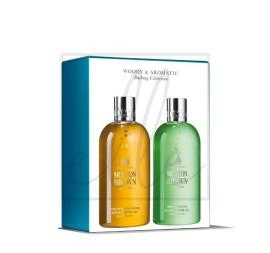 Molton brown woody & aromatic bathing collection bagno - 2x300ml