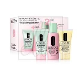 Clinique kit pelle sana basic 3 temps per pelli miste e grasse