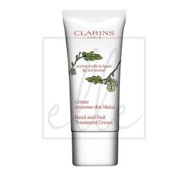 Clarins hand and nail treatment cream edition fig leaf scented - 30ml