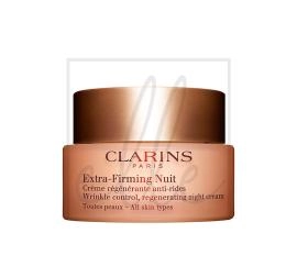 Clarins extra firming wrinkle control regenerating night cream for all skin - 50ml