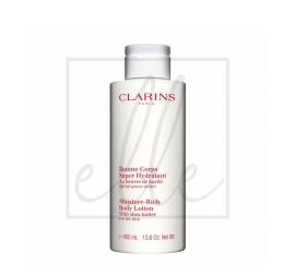 Clarins moisture rich body lotion with shea butter for dry skin - 400ml (maxi)