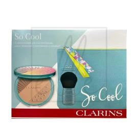 Clarins 'so cool' poudre soleil bronzing compact set