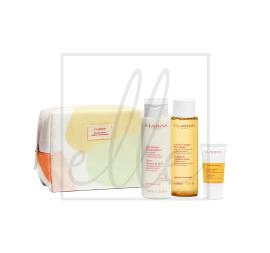 Clarins cleansing trousse gift set normal skin