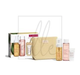 Clarins essenziali detersione pelle sensibile set