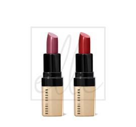 Bobbi brown mini luxe lip color duo - #18 hibiscus + #28 parisian red