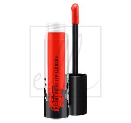Patent paint lip lacquer - red enamel