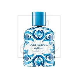 Dolce & gabbana light blue capri in love uomo edp (tester) - 100ml