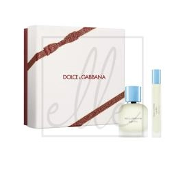 Dolce & gabbana cofanetto light blue pour homme edt